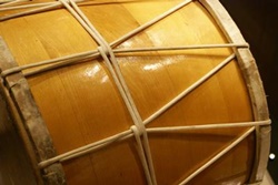 Detailaufnahme der Verschnürung